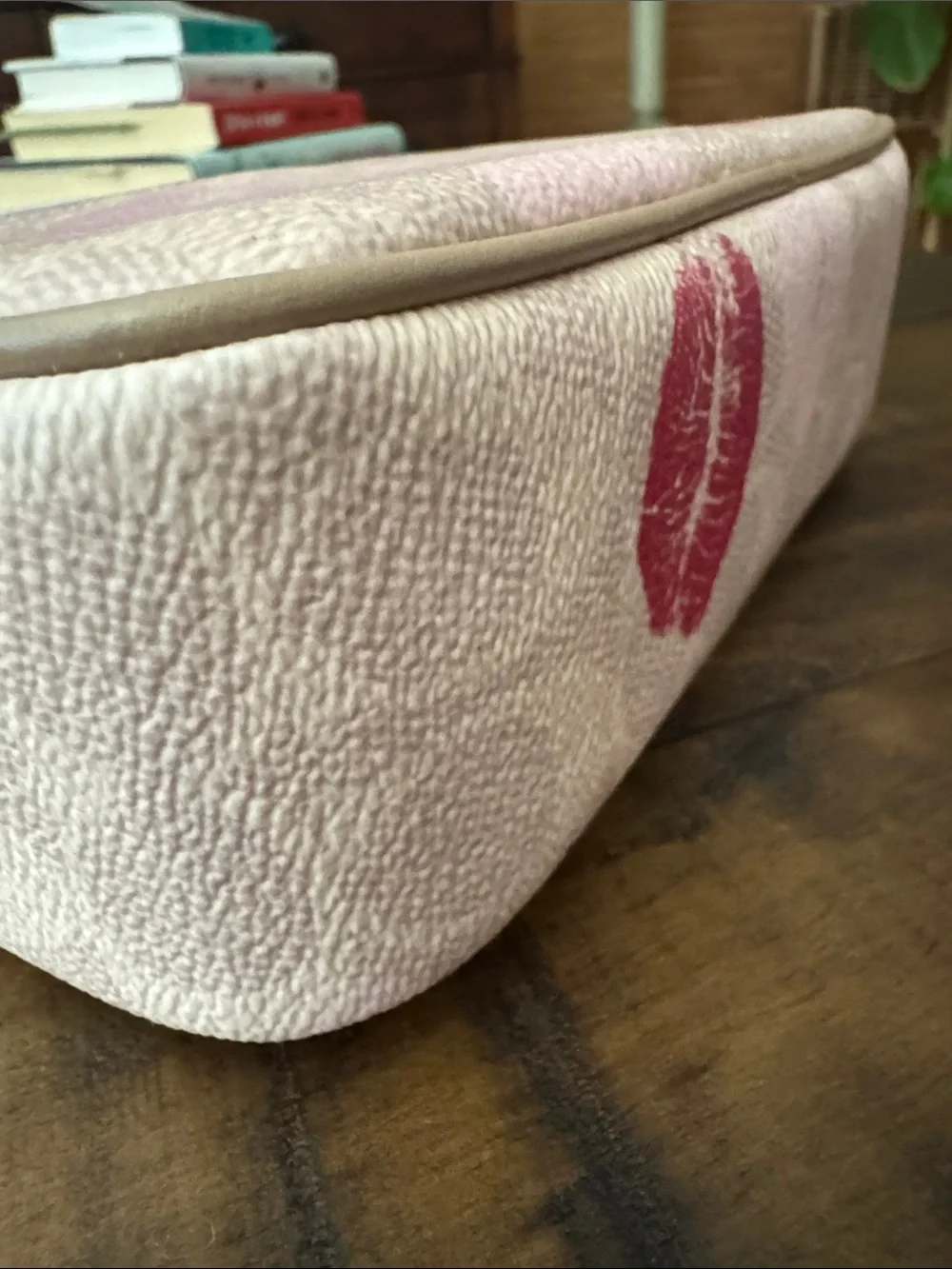 NWT Coach Mini Jamie Camera Bag in Signature Canvas with Lips Print